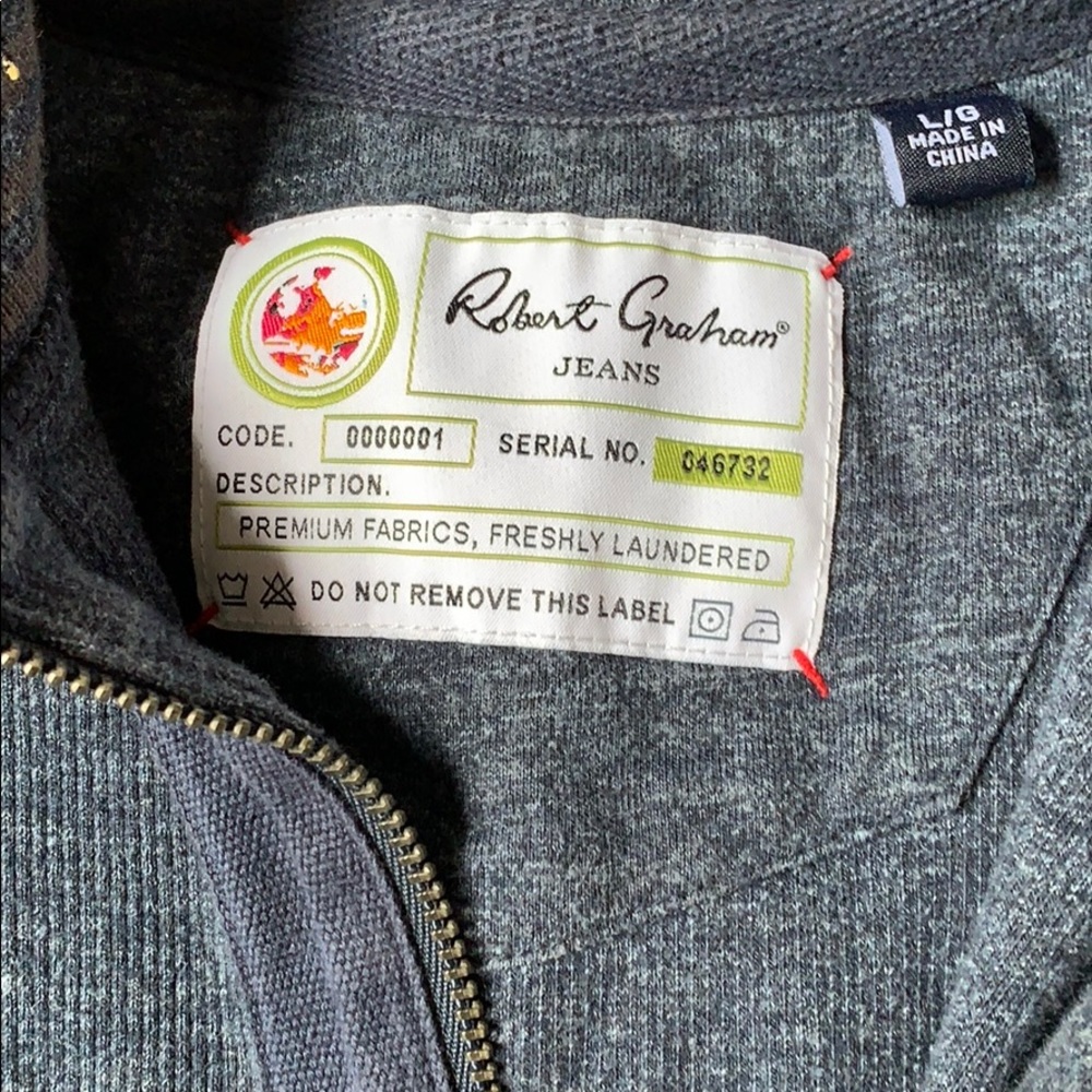 Robert Graham 1/4 zip pullover sweatshirt - Picture 2 of 2